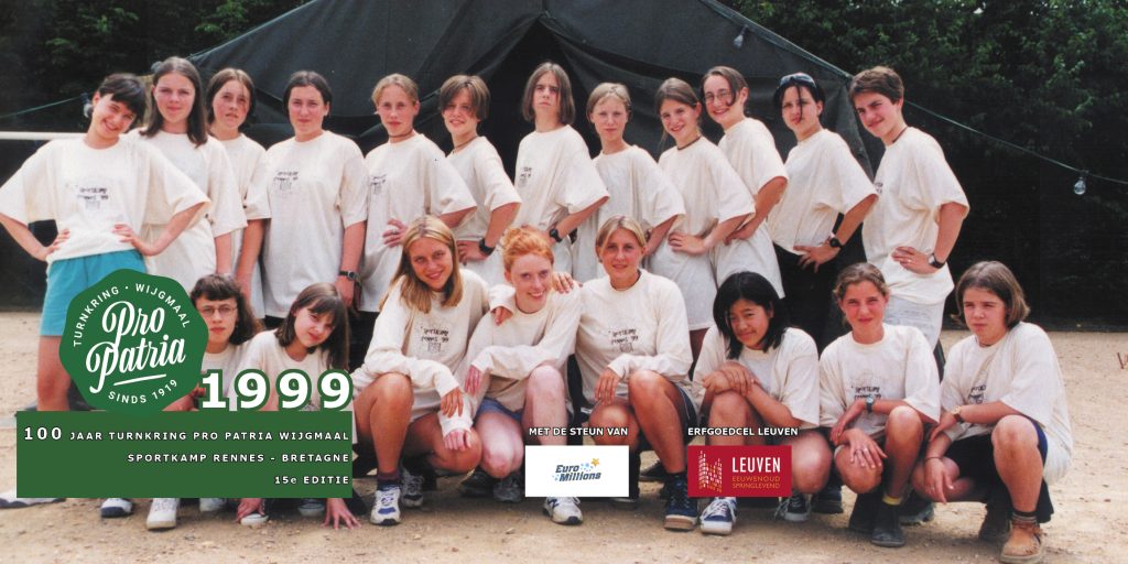 PPW 100 - groepsfoto sportkamp Rennes - 1999