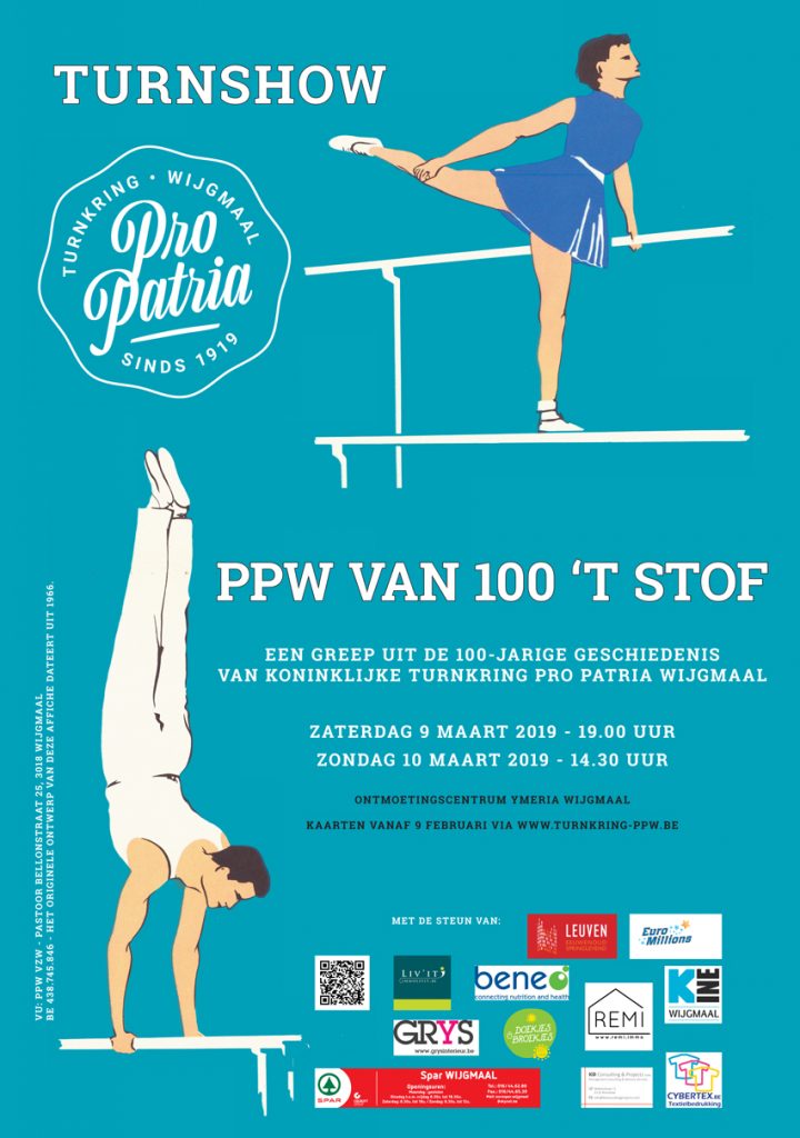 Turnshow 2019 - affiche PPW van 100 't stof